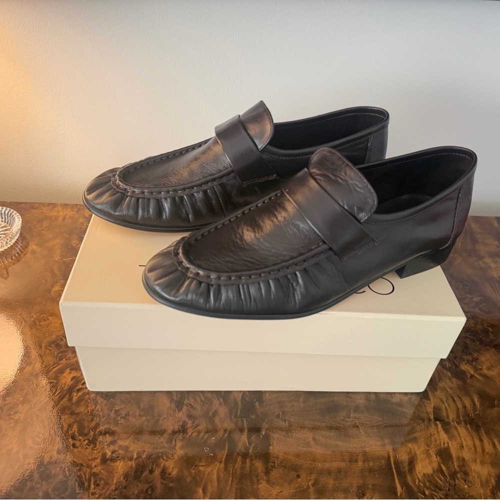 Tony Bianco Gatsby Leather Loafers in Chocolate Venice - Women’s Size 8.5
